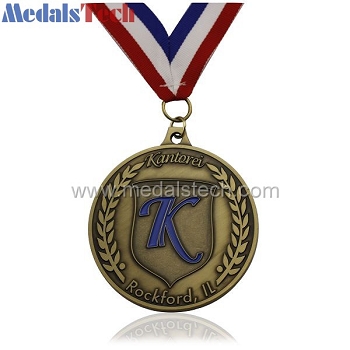 cheap metal round medals with custom logo