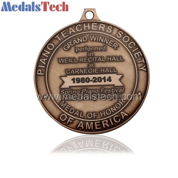 round znic alloy custom antique medals
