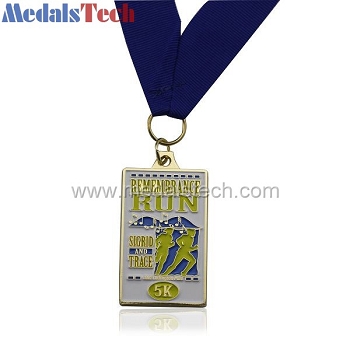 Novelty custom soft enamel small medals for running