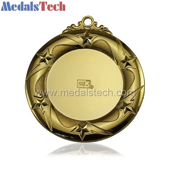Custom gold plating round medals for sports