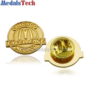 custom gold plated cheap promotion lapel pin