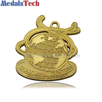 Gold plating custom shape souvenir university lapel pins