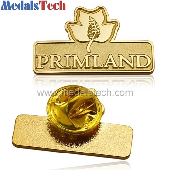 Znic alloy custom cheap die struck gold lapel pins