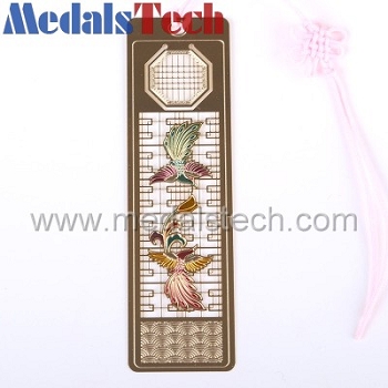 High quality custom bronze etched bookmark